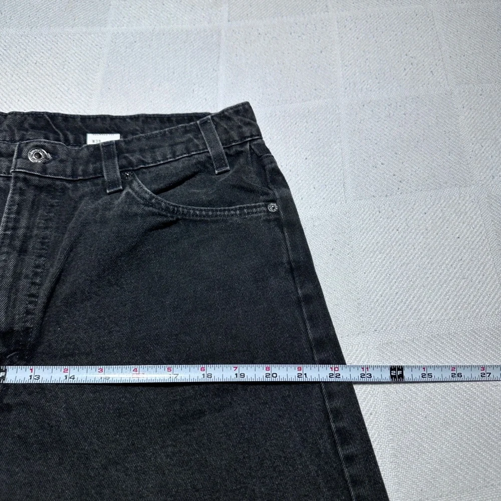 Levi's 550 Denim Shorts Mens 34* Relaxed Orange Tab Vintage 90s USA Made Black